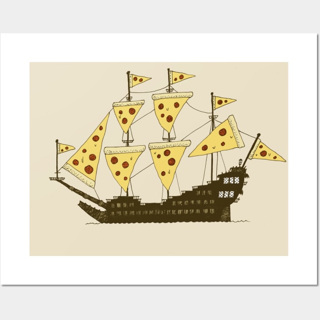 Pizza Pirates Wall Art by djrbennett